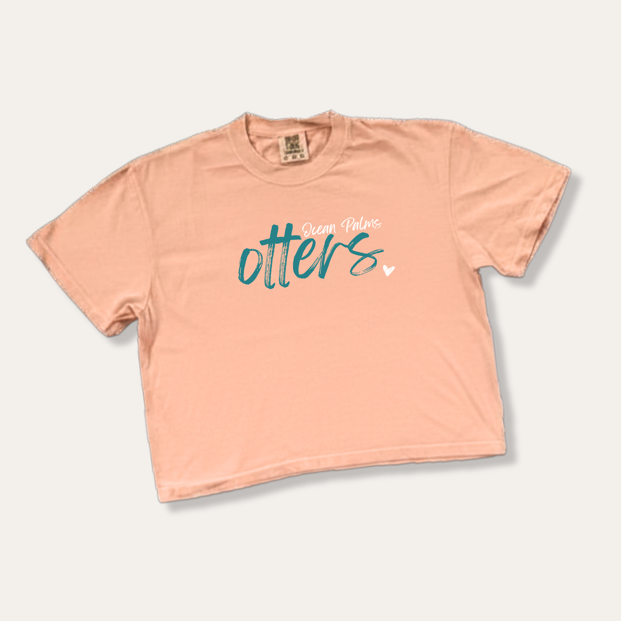 Adult Ocean Palms Otters Script Shirt