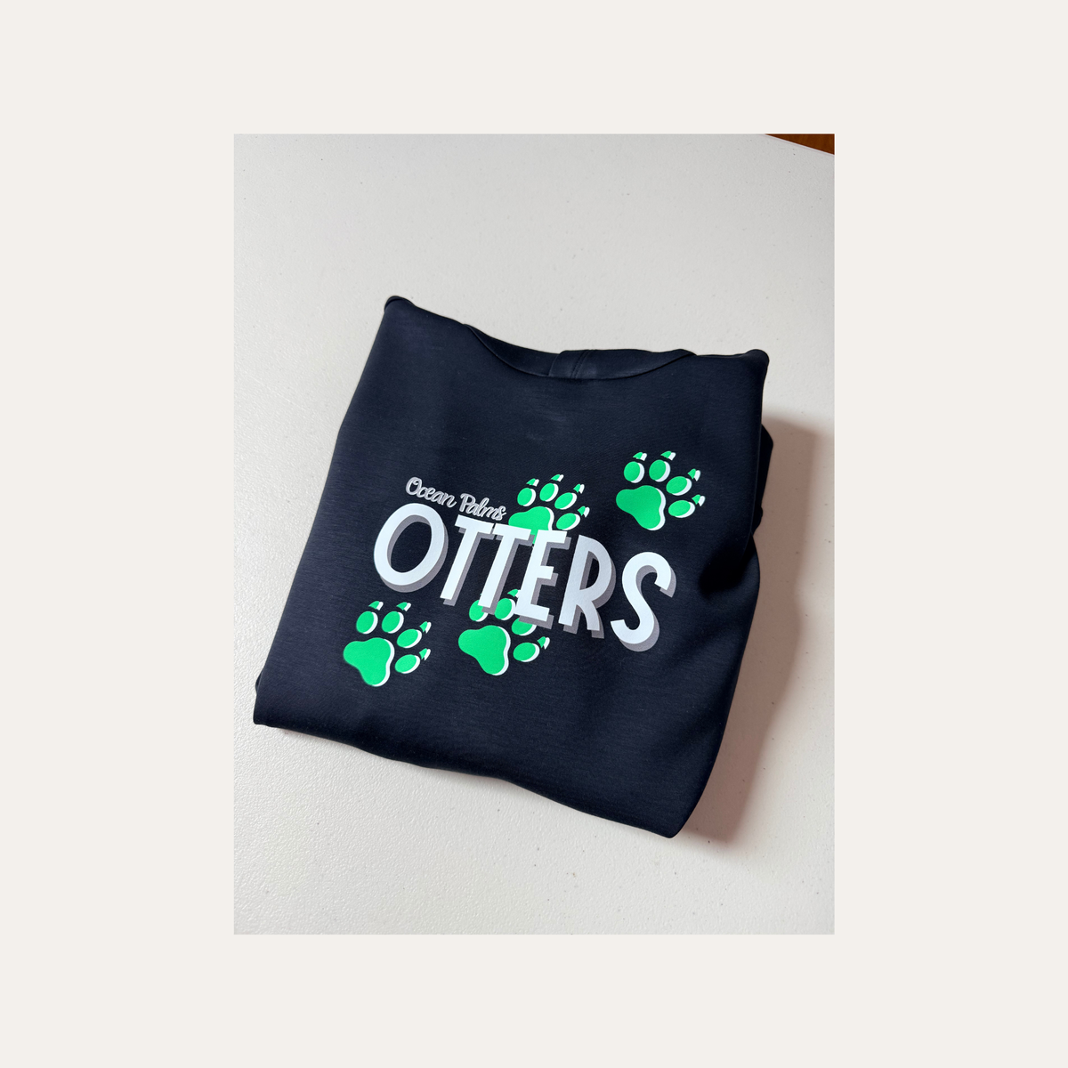 Youth Otter Paw Print Performance Hoodie