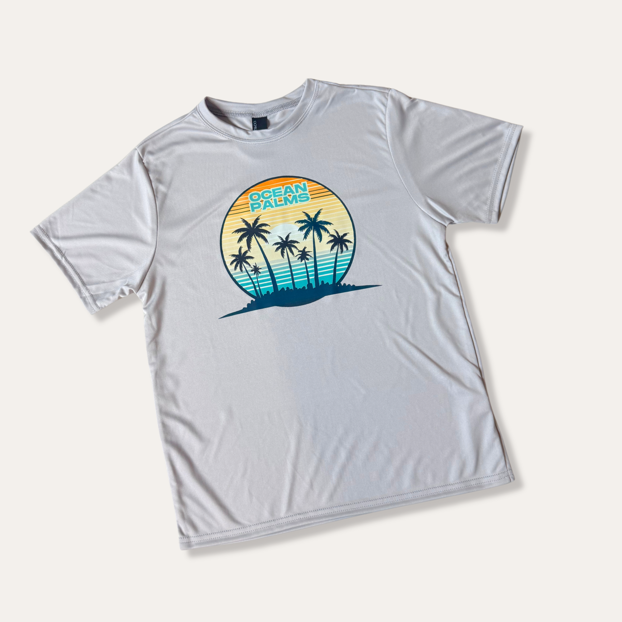 Youth Ocean Palms Retro Sunrise Performance Shirt