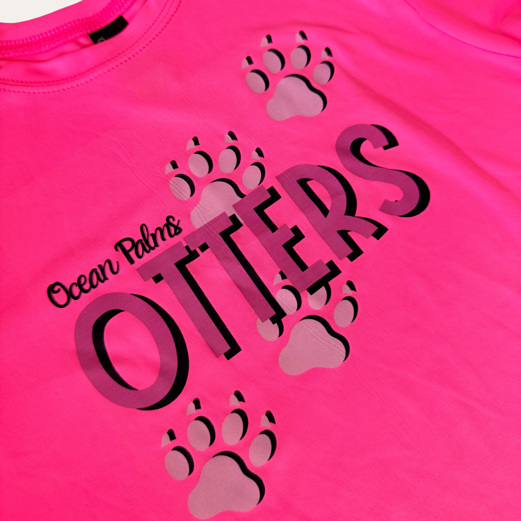 Youth Otter Paw Print Performance Shirt